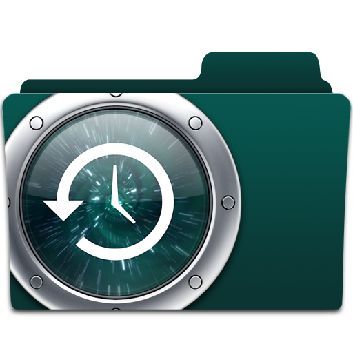 Backup, folder, time machine icon